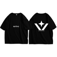 (In stock locally)\SvG\" Oversize T-shirt Korean Style clothes Loose Half-Sleeve Unisex Baju tshirt 