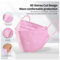 MASKER KF94 ISI 10PCS WARNA PINK MERAH MUDA WARNI PASTEL KF 94 MIX