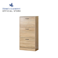 Casa Studio Ecowood 3 Tier Shoe Cabinet Rak Kasut