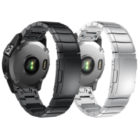 Titanium Metal Strap For Garmin Fenix 7 7X 6 6X 5 5XPlus/Epix Pro Gen 2 QuickFit 26mm 22mm Watch Band Replacement Accessories