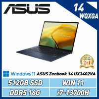 ASUS Zenbook 14 UX3402VA 紳士藍(i7-13700H/16G/512G)