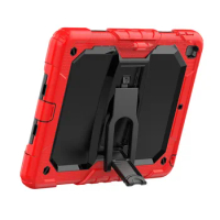 Tablet Pc Shockproof Sturdy Silicone Case for iPad 9/8/7Th 10.2 Inch 2021-2019 Case(Red)