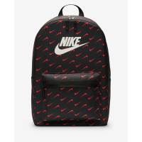 NIKE 耐吉 後背包-黑紅色 NK HERITAGE BKPK - SWOOSH DROP-HF6995010