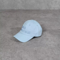 Mardi Mercredi Topi MARDI MERCREDI TEXT EMBROIDERY LIGHT BLUE CAP 100% ORIGINAL - OS ADJUST