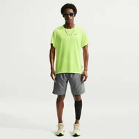 NIKE Men Running Miler Breathe Dri-FIT Short-Sleeve Top Pakaian Lari Pria [HJ4182-737] A/2XL VOLT IC