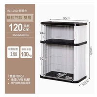 IRIS-（【雙層120CM高】1250V雙層可拆+隔板）戶外防水收納工具整理儲物櫃