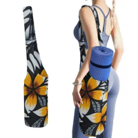 Polynesian Women's Yoga Mat Storage Bag Art Print Travel Portable Shoulder Sports Bag Yoga Mat Fashion Storage Bag