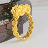 24k pure gold pixiu rings 999 real gold rings fine gold finger rings