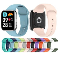 Silicone Strap Protective Film For Xiaomi Redmi Watch 3 Active 2 Lite Replacement Wrist Strap Mi Poco Watch Lite 2019 Color Film