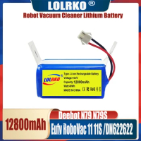 14.4V 12800mAh Li-ion Rechargeable Replacement Battery Compatible with Ecovacs Deebot N79S,N79,DN622,Eufy RoboVac 11,11S