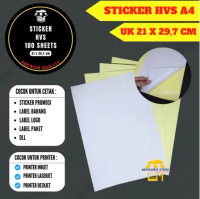 Stiker Kertas Sticker Label HVS Chrome Glossy A4 Perlembar