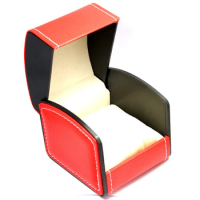 Square Leather Watch Box Fashion Red Storage Boxes Flexible Bracelet Packaging Box Gift Boxes Can Customize LOGO 150