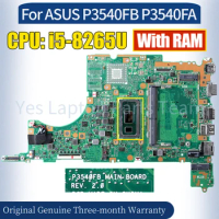 REV.2.0 For ASUS P3540FB P3540FA Laptop Mainboard 60NX0260-MB1201 i5-8265U With RAM 100％ Tested Notebook Motherboard