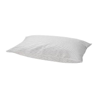 TÅGVECKLARE 枕頭套, 白色/深灰色, 80x50 公分