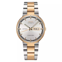 Mido Jam Tangan Pria MIDO Commander M014.430.22.031.80 Datoday Automatic Silver Dial Dual Tone Stain