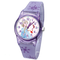 DF童趣館 - 冰雪奇緣2日本品牌機芯數位印花兒童手錶-共3色