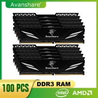 Avanshare Memoria Ram DDR3 4GB 8GB 1333Mhz 1600MHz PC3-10600 12800 DIMM For Desktop Computer 240 Pins 1.5V NO ECC With Heat Sink