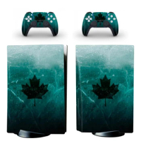 Green Leaf Weed PS5 Disc Skin Sticker Decal Cover for Console &amp; Controllers PS5 Disk Skin Sticker Vinyl