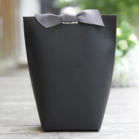 20 Pcs Small Gift Paper Bags For Jewelry Gift Box Ribbon Kraft Chocolates Candy Box Packaging Wedding Party Favors Packing