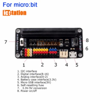 Sensor Expansion Board Module Adapter for BBC Micro:bit Microbit 3.3 -5V Conversion IIC I2C Development Module for Microbit