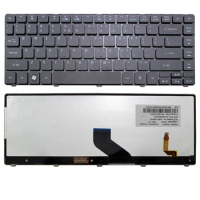 US Backlit Keyboard For Acer Aspire 4750Z 4750ZG 4752 4752G 4752Z Crystal Gray
