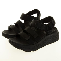 【SKECHERS】女 健走系列涼拖鞋 MAX CUSHIONING SANDAL(140218BBK)