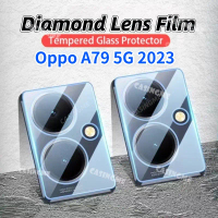 ฟิล์มกันรอยเลนส์กล้อง 3D สำหรับ Oppo A79 5G 2023 ฟิล์มกระจกนิรภัยใสป้องกันกล้องหลัง OppoA79 A 79 79A