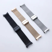 Strap For Samsung Galaxy Watch 4 Classic 46mm 42mm No Gaps mesh belt Galaxy Watch4 44mm 40mm Stainless steel band Accessories