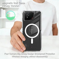 Case For Asus ROG Phone 9 / 9 Pro / 9 FE IMAK Shockproof Magnetic MagSafe AirBags Transparant Clear 