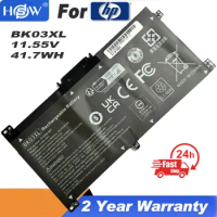 6cell BK03XL Notebook Battery for HP Pavilion X360 14 14M Series HSTNN-LB7S 916811-855 916366-421 Laptop New 41.7WH