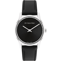 Calvin Klein CK 瑞士製晶鑽皮帶女錶 母親節禮物-32mm 25000022