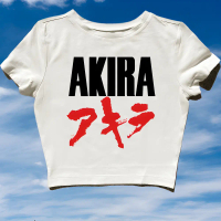 CROP TOP AKIRA | CROP TEE WANITA Y2K | T-SHIRT SERIES WHITE VINTAGE | TANKTOP PEREMPUAN | BAJU KAOS 