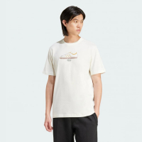 【adidas 愛迪達】短袖上衣 男 運動 三葉草 TS SPORT 3 米白 IZ2573