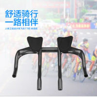Cycling TT Handlebar Triathlon Bicycle Extender Carbon Rest Handle Bars TT Style Bars 3K Glossy /Matt Bullhorn Carbon Aero Bar