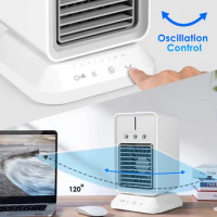 Personal Air Conditioner,Portable Evaporative Air Cooler Fan Timing &amp; Oscillation Function Humidifier for Home Outdoor