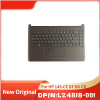 L24818-001 Gray Brand New Original Top Cover Upper Case for HP Laptop 14S-CF DF DK CR With keyboard Tochpad