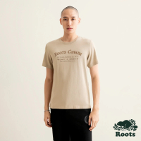 【Roots】Roots 男裝- ESSENTIAL修身版短袖T恤(沙棕色)