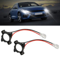 1 Pair H7 LED Headlight Bulb Base Adapters Holders Retainer Lamp For Golf 5 LED Headlight Bulb Holders Accessories