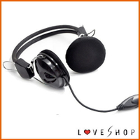網咖專用頭戴式耳罩式麥克風/耳機麥克風/超低單價/線控/不買可惜~【Love Shop】【APP下單4%點數回饋】