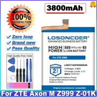 LOSONCOER Top Brand 100% New 3800mAh LI3931T44P8H686049 Battery for ZTE Axon M Z999 Z-01K in stock