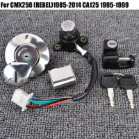 Ignition Switch Lock Key Motorcycle Lockset Fuel Cover For Honda CMX250 Rebel 1985-2014 CA125 1995-1999 CMX 250 CA 125
