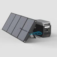 2 Pcs Lifepo4 Battery 2000W Portable Solar Power Generator 220V 110V Lithium Ion Camping Electric Station