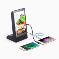 35 hours long displaying catering equipment latest electronics devices restaurant menu table advertising player powerbank