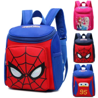 Aoger Anime Spiderman Design Backpack Frozen Cars Printing Boys Primary Children School Bag Kids Kindergarten Backpack Travel