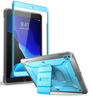 【日本代購】SUPCASE iPad 10.2 保護殼 iPad 8 / 7 保護殼 支架 帶前膜 耐衝擊 藍色