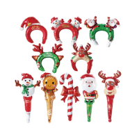 【2square shop】4入組 聖誕節 手持棒 氣球棒 拍打棒 裝扮道具(裝飾 聖誕節 活動道具)