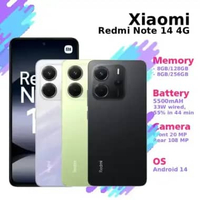 Hp/Smartphone Android Xiaomi Redmi Note 14 4G 8/128GB | 8/256GB 8/256GB Black