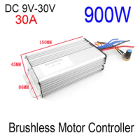 NEW 900W Brushless motor controller 30A DC 9V 12V 24V 30V Motor Drive pwm bldc motor controller
