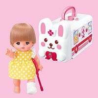 【Fun心玩】PL51231 麗嬰 日本暢銷 小美樂 兔子救護車豪華組(含短髮小美樂) 娃娃配件 扮家家酒  生日 禮物