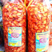 Seblak Kencur Kering Daun Jeruk 1 Kg Kerupuk Seblak Kencur Matang Super Pedas